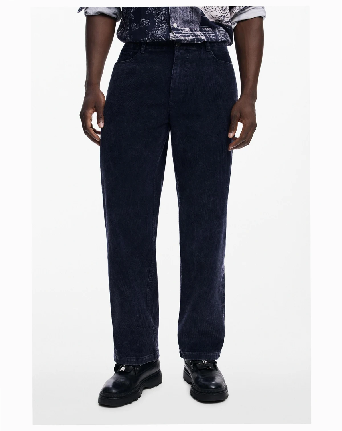 Men's Washed corduroy trousers