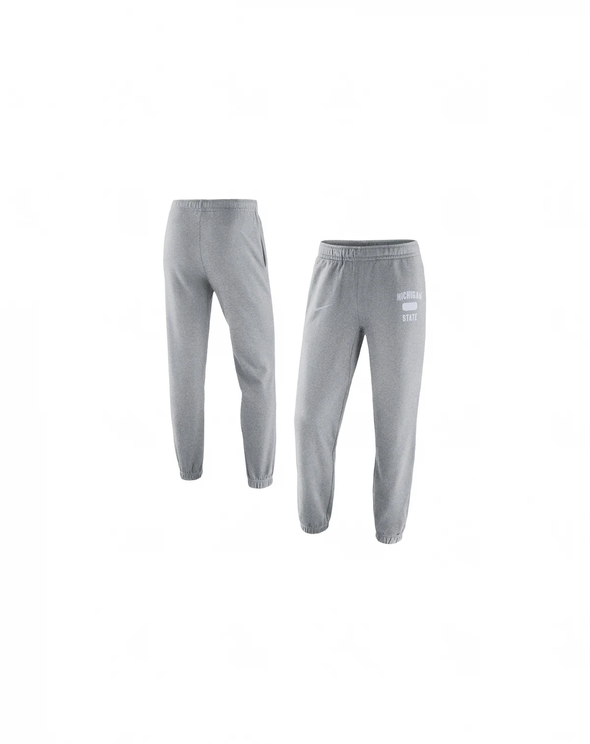 Men's Heathered Gray Michigan State Spartans Saturday Fleece Pants