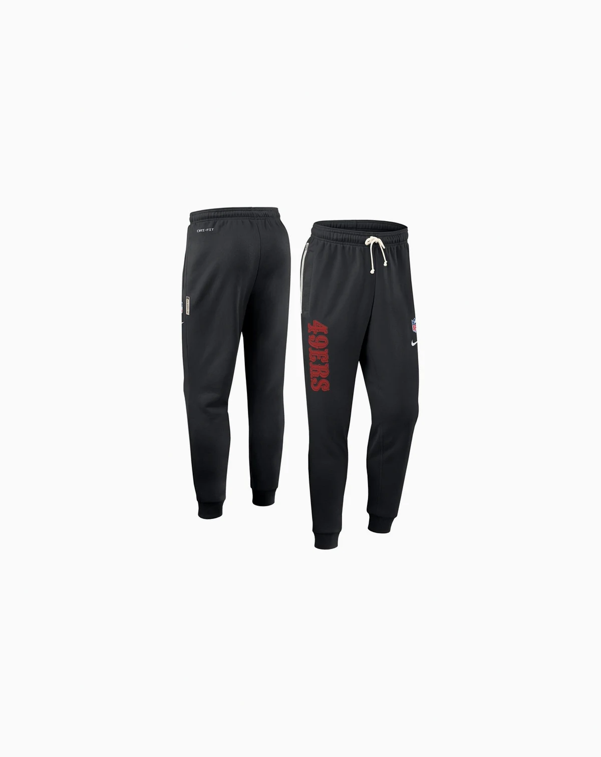 Men's Black San Francisco 49ers Sideline Ground Game Performance Taper Pants