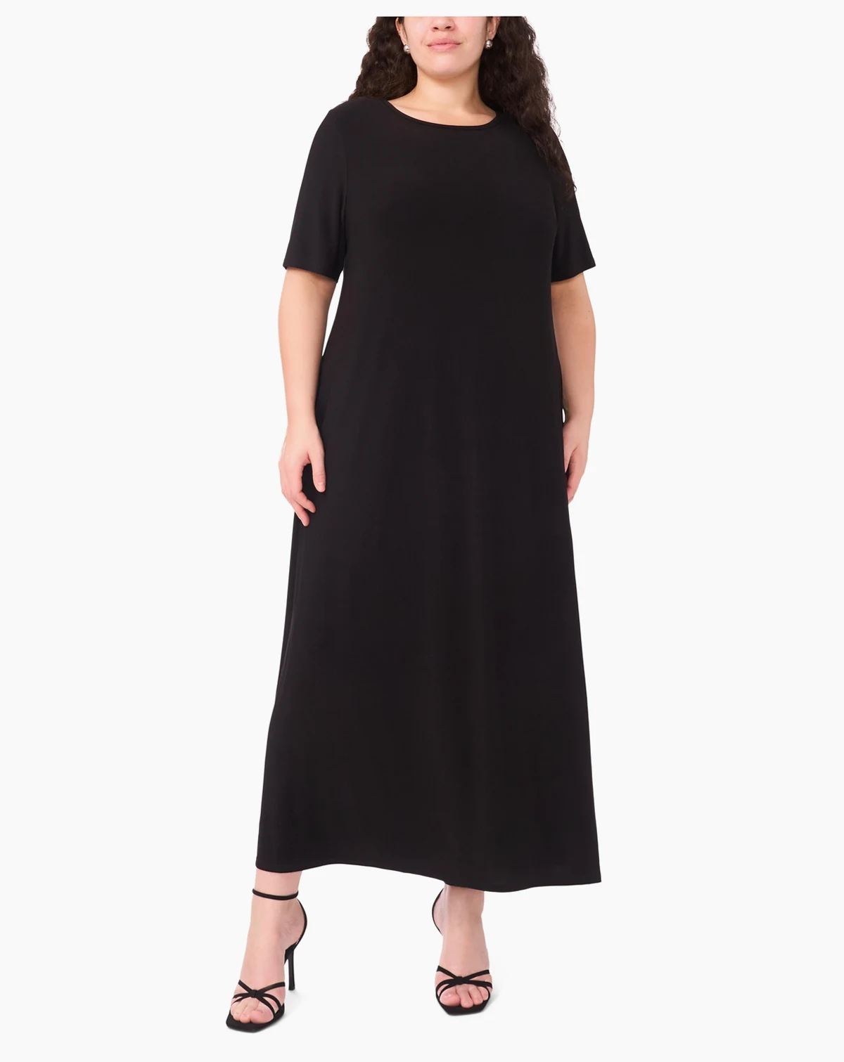 Plus Size Crewneck Maxi Dress