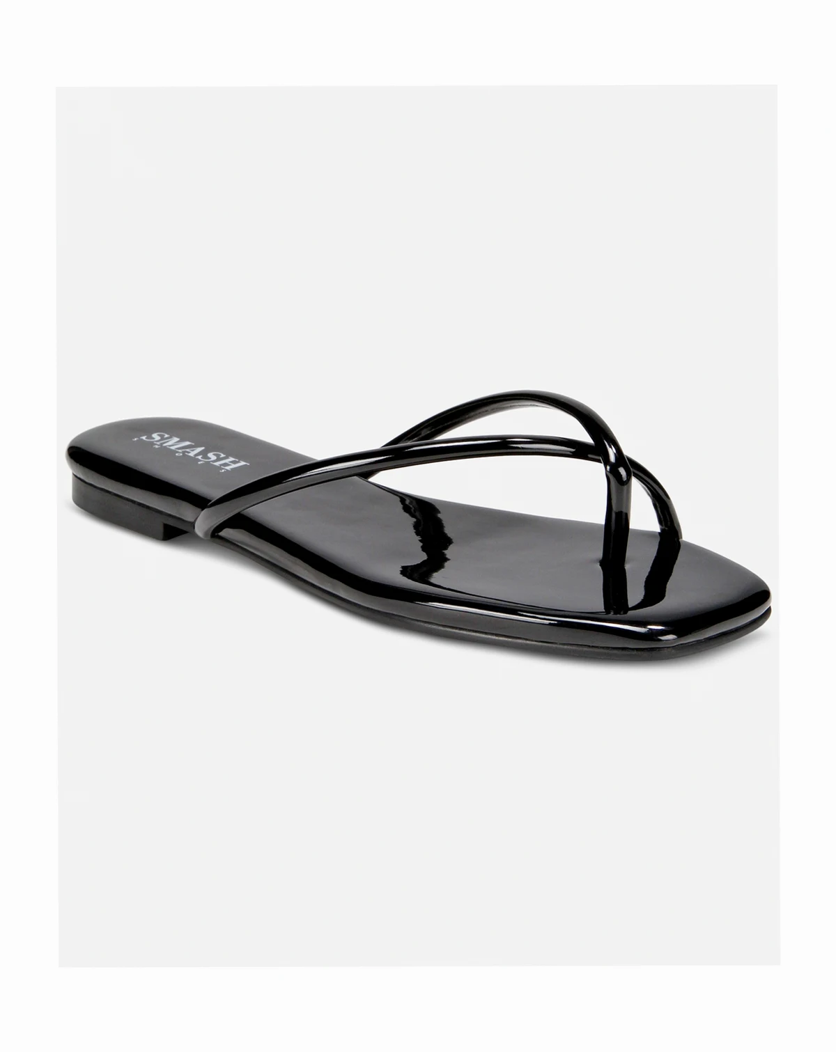Women's Celine Criss-Cross Slip On Square Toe Flat Sandals - Extended Sizes Available
