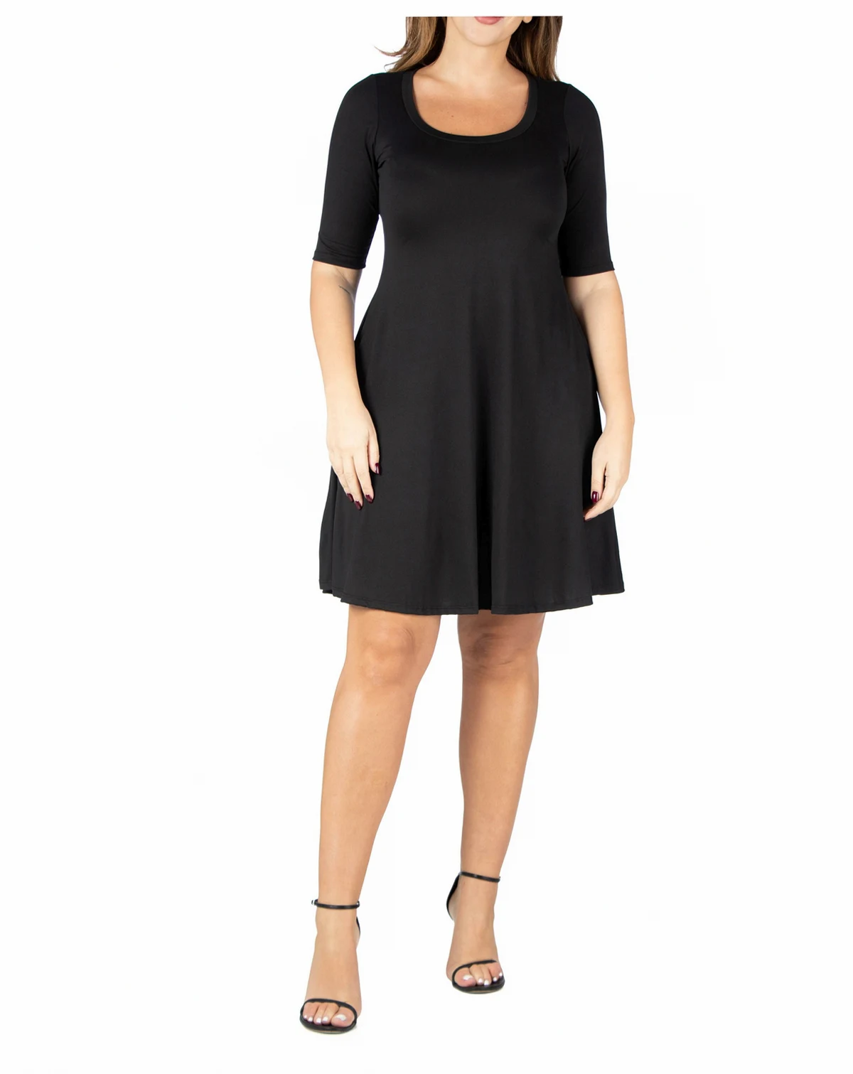 Plus Size Knee Length Dress