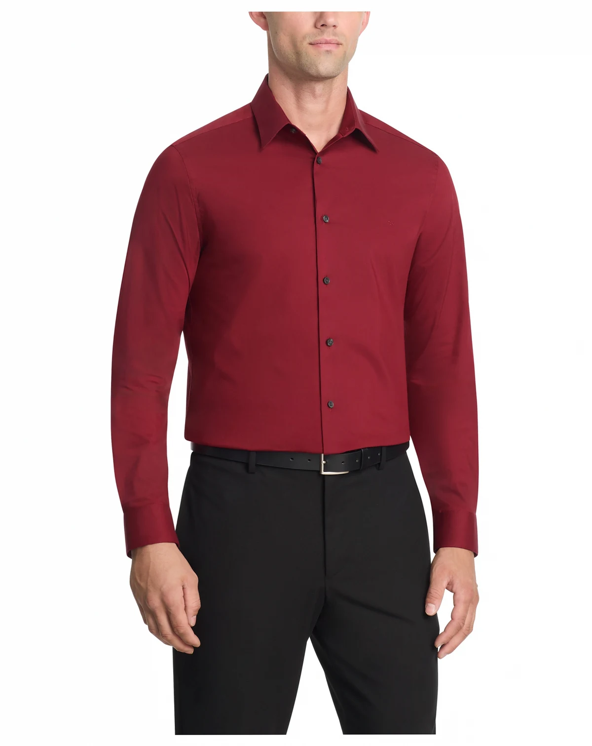 Men's Slim Fit Flex Collar Dress Shirt