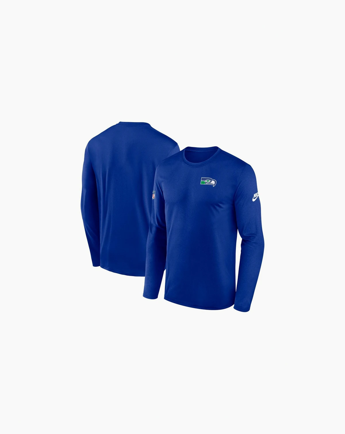 Men's Royal Seattle Seahawks Legend Small Logo Performance Long Sleeve T-Shirt