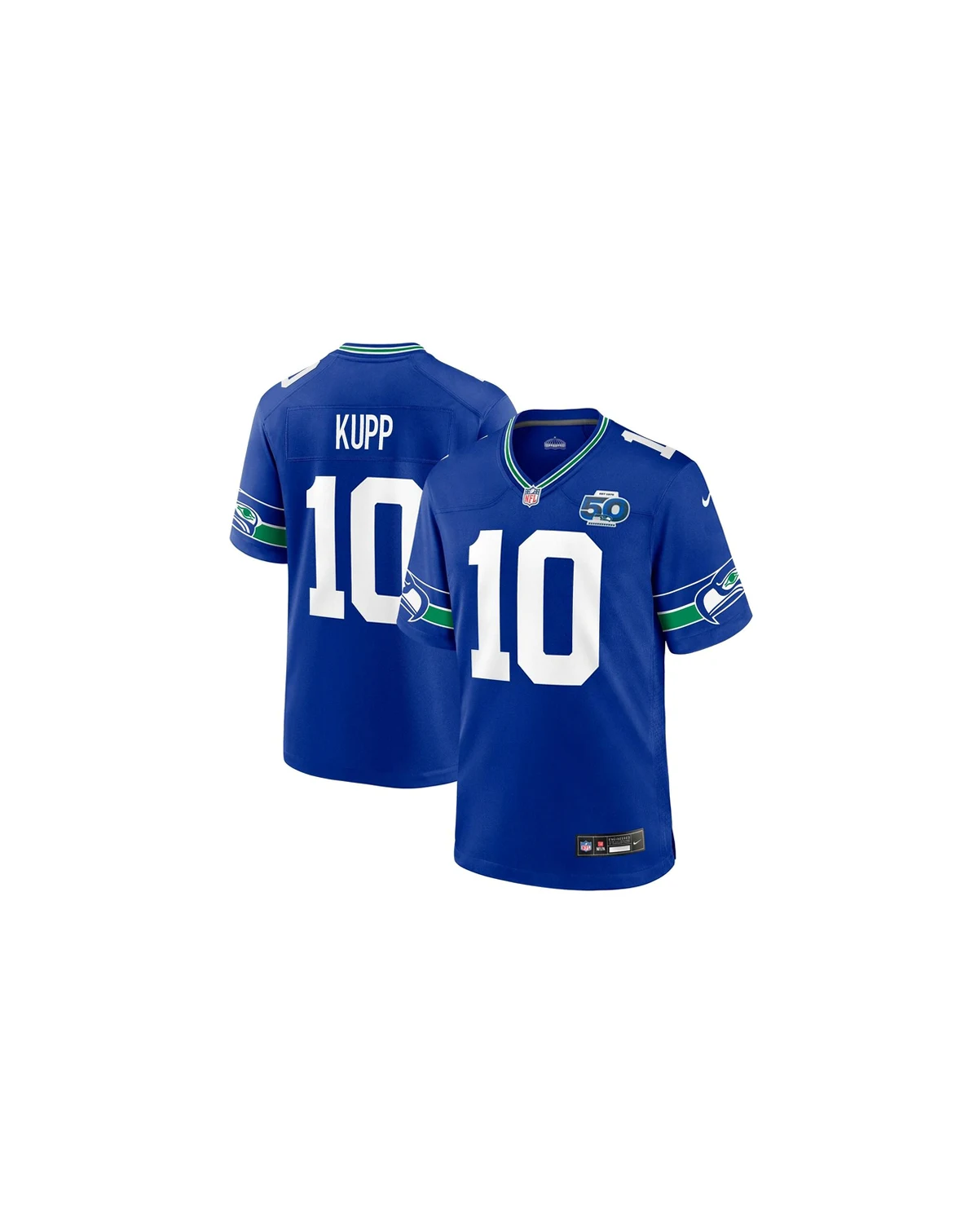Men's Cooper Kupp Royal Seattle Seahawks Alternate 50th Season Game Jersey