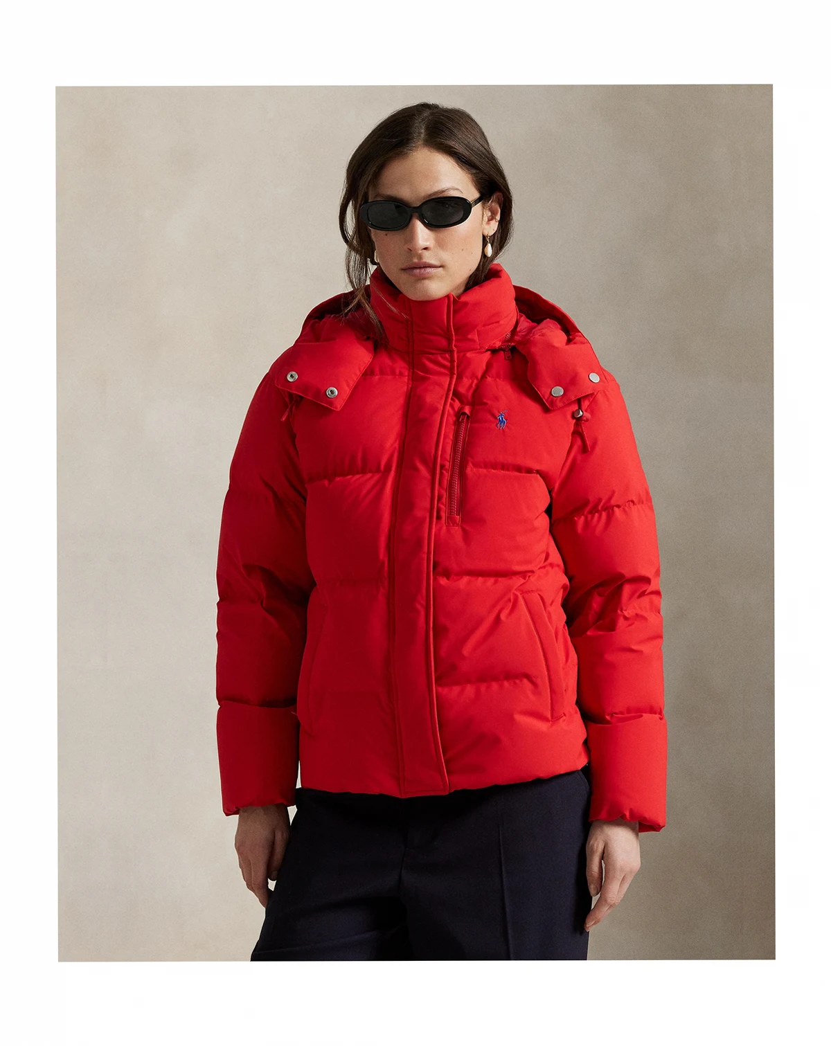Women's Quilted Hooded Down Jacket