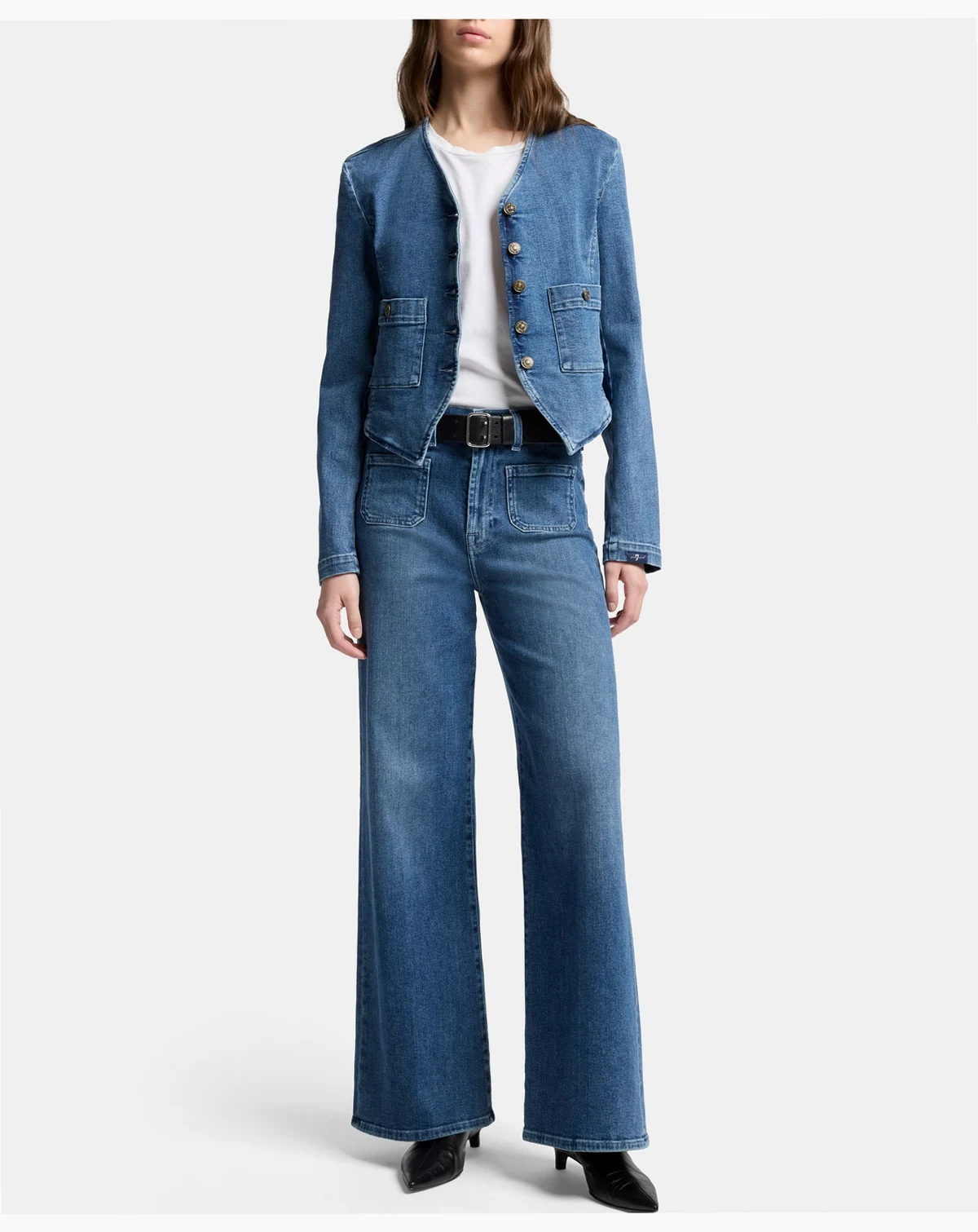 Women's Collarless Jacket