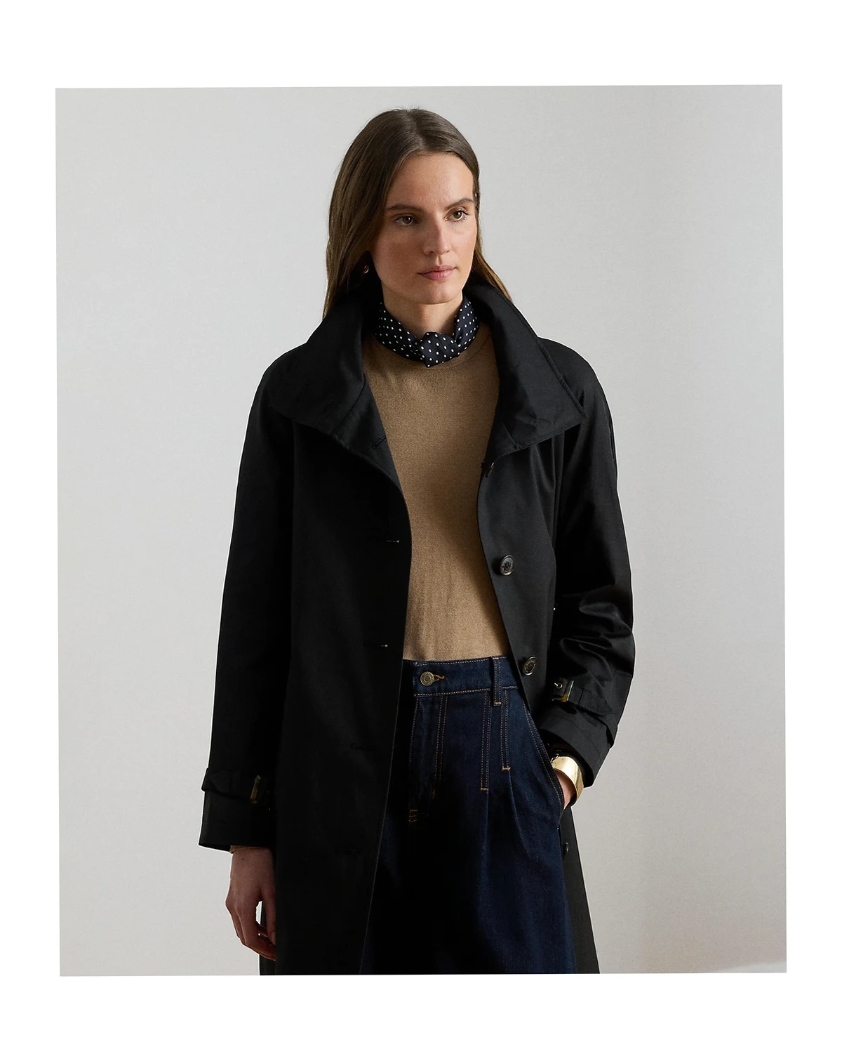Women's Single Breasted Belted Trench Coat