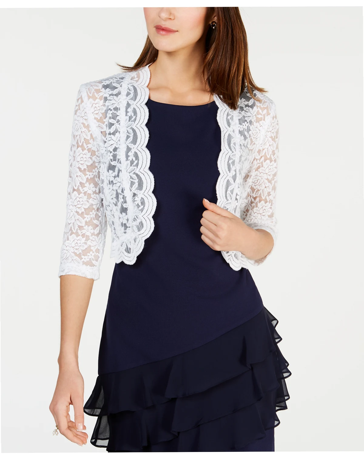 Scalloped Lace Shrug