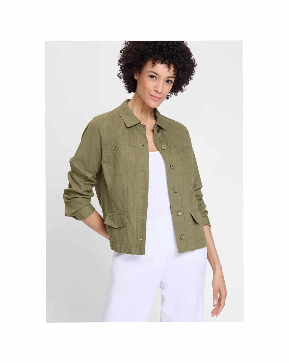 Women's Linen Blend Jacket