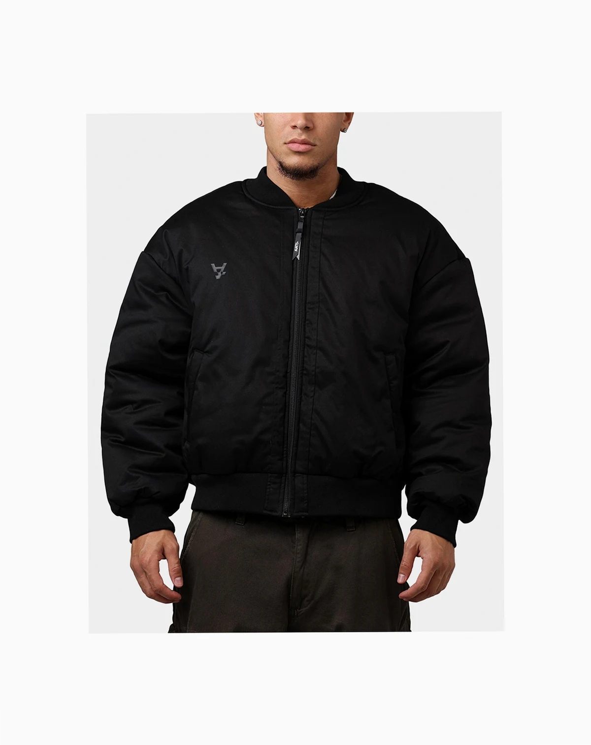 Men's Oversized Cropped Bomber
