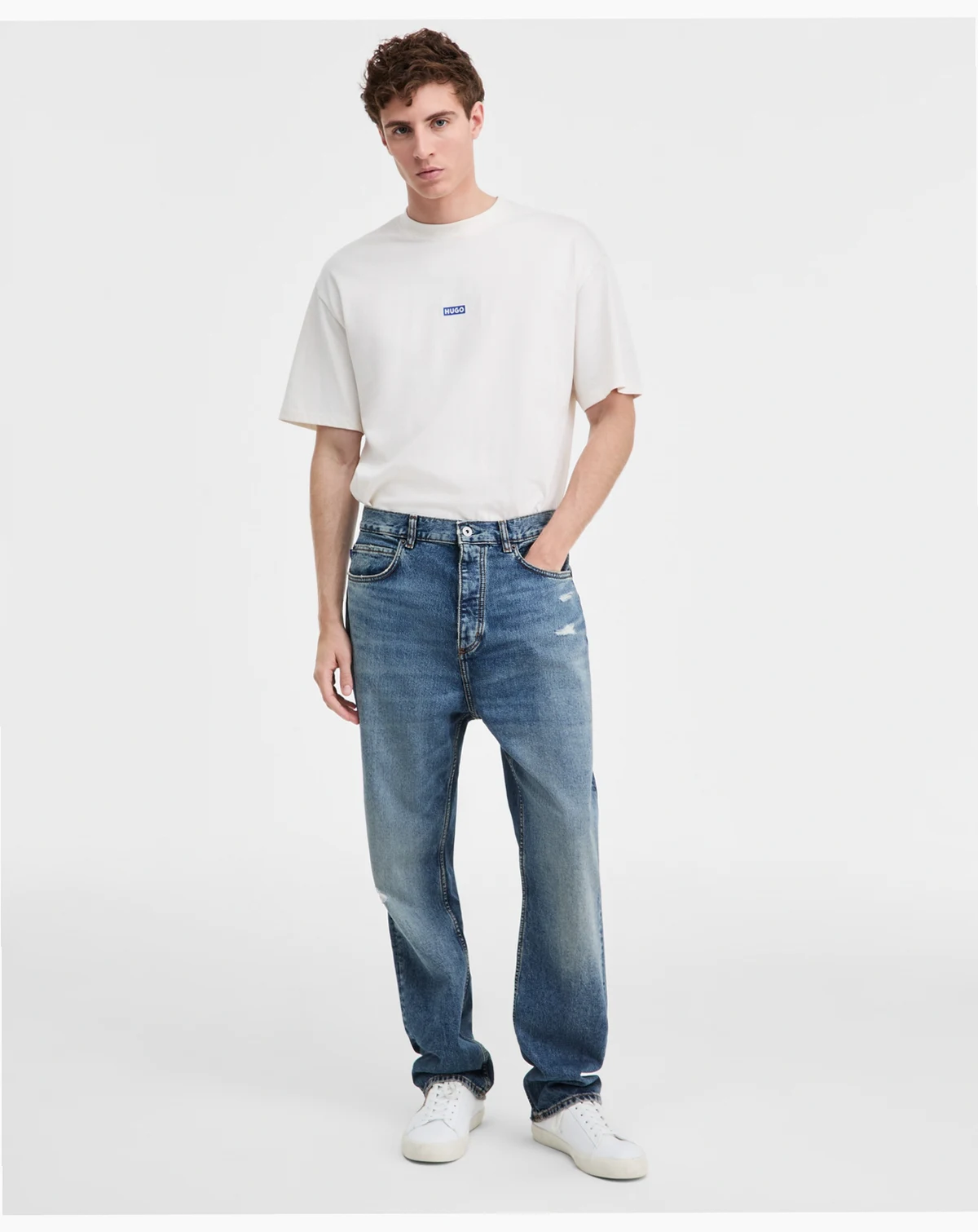 Men's Nate Distressed Regular-Fit Jeans