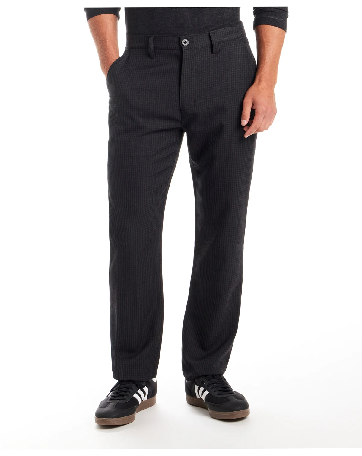 Men's Regular Fit Checkered Pattern Pants