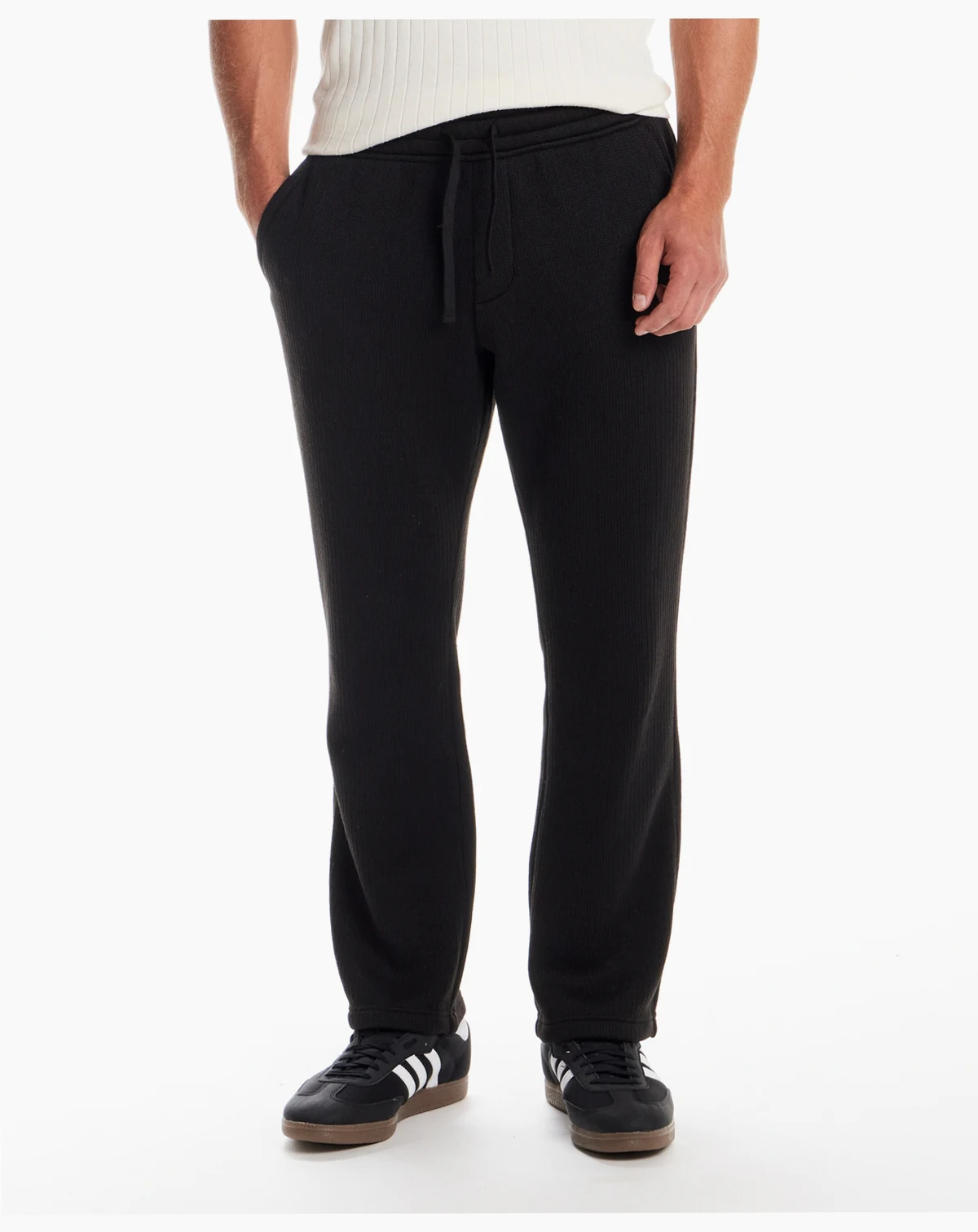 Men's Ribbed Drawstring Pants