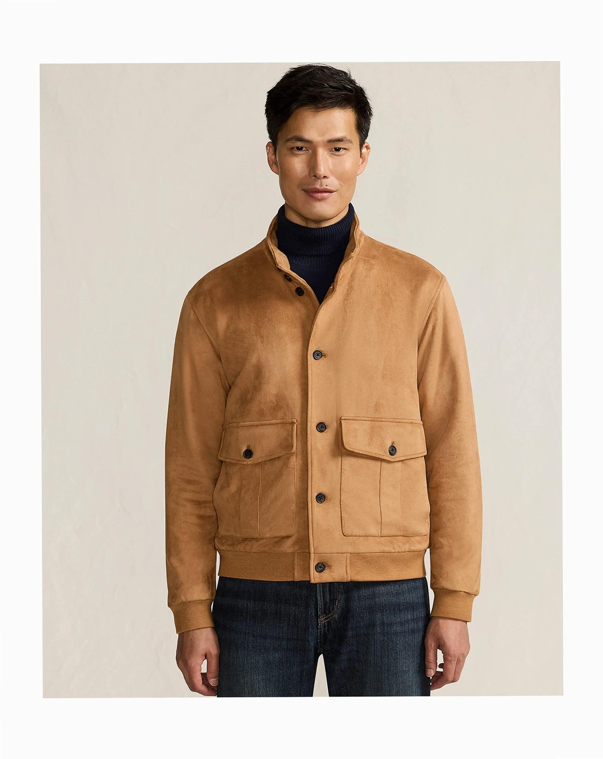 Men's Faux Suede Jacket