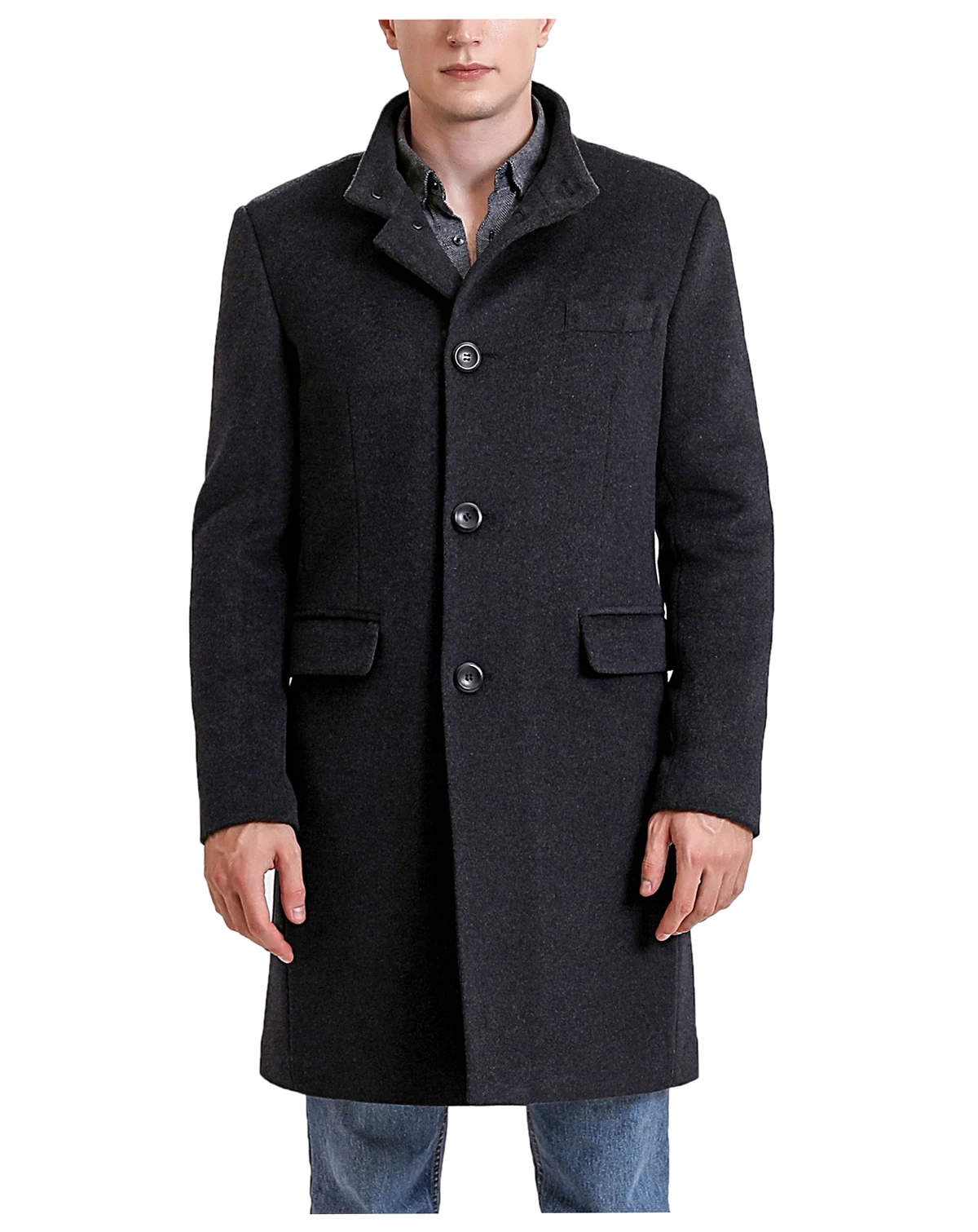 Men Jacob Wool Blend Top Coat