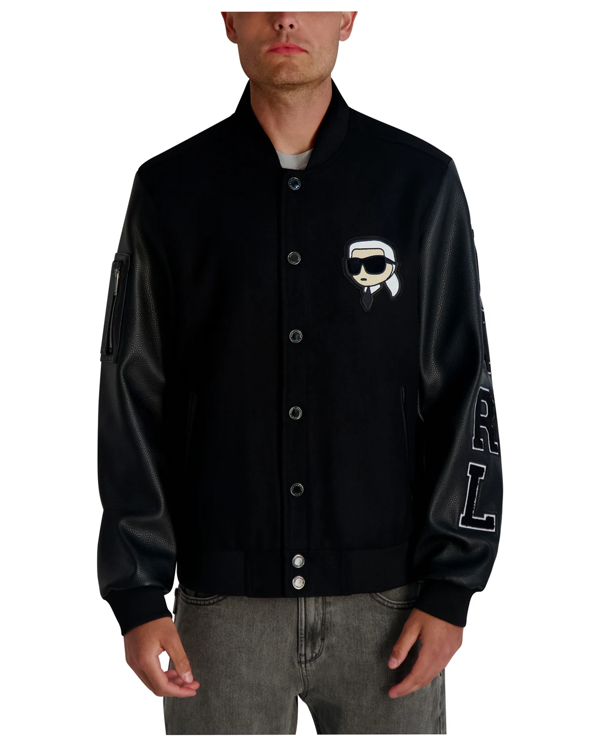 Men's Flat Head Karl Varsity Bomber Jacket