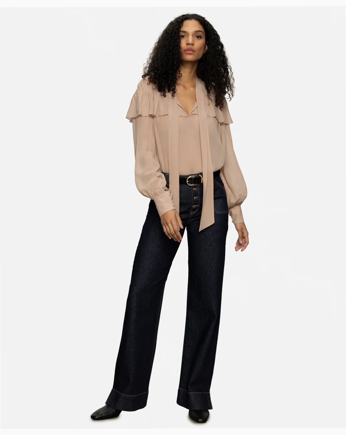 Women's Fade Into You Ruffle Top
