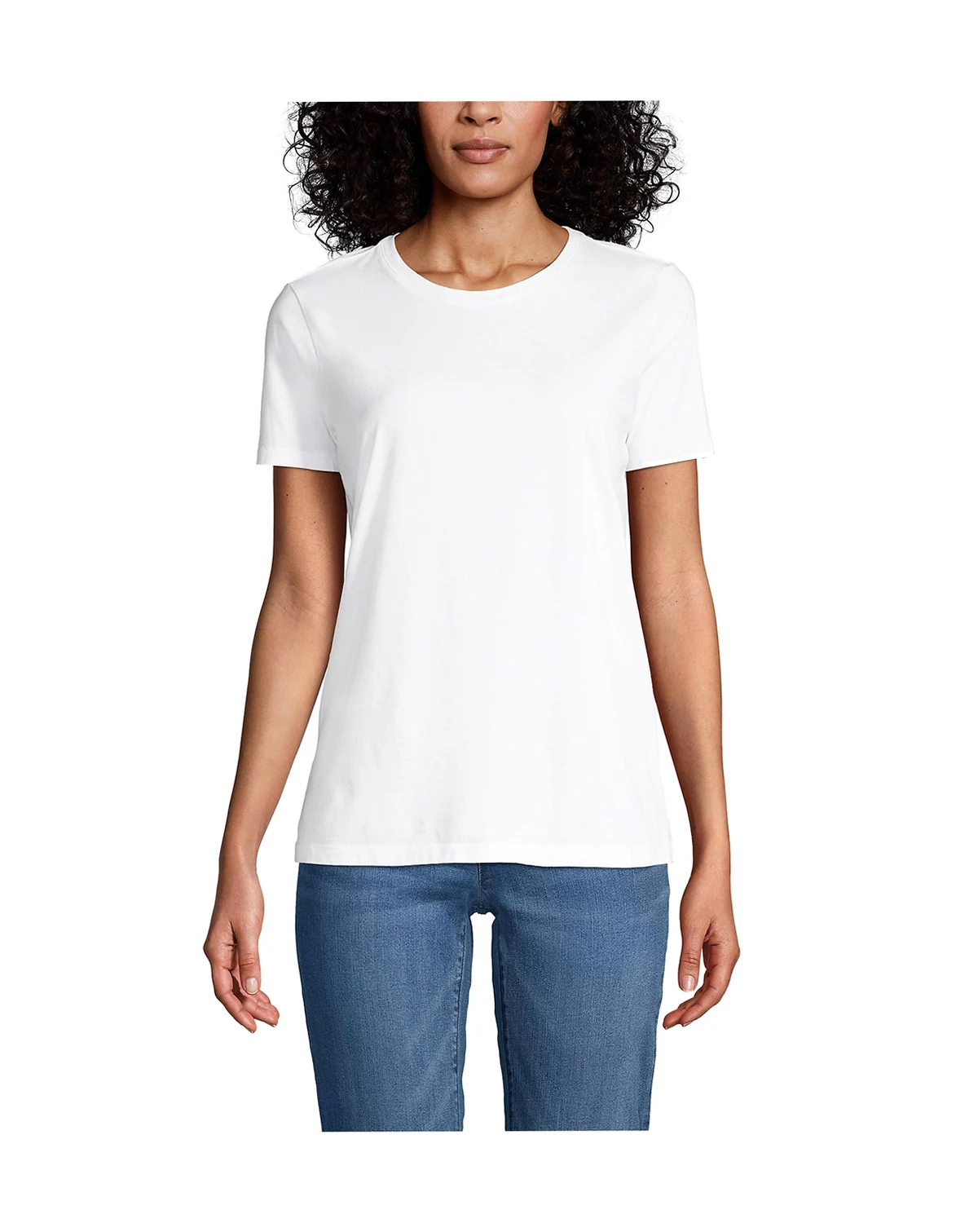Women's Relaxed Supima Cotton Short Sleeve Crewneck T-Shirt