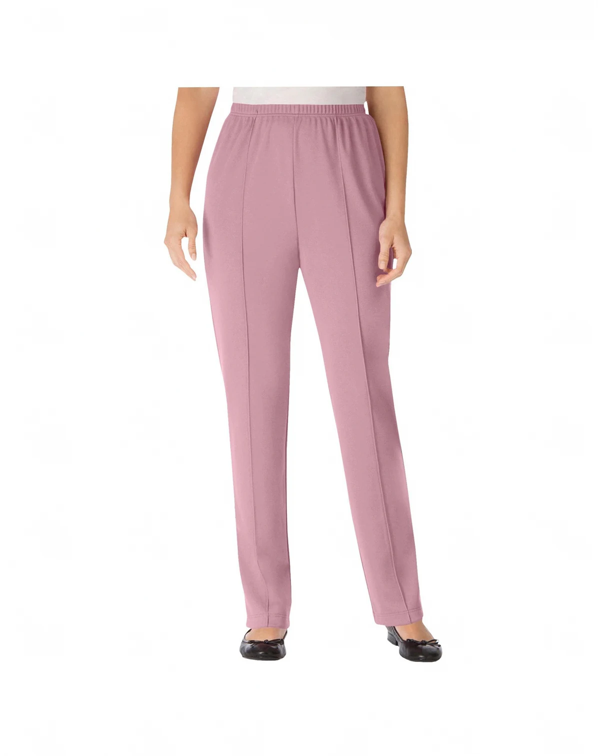 Women's Within Tall Knit Hassle-Free Pull-On Elastic-Waist Pants