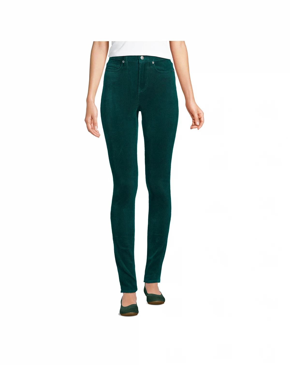 Women's Slender High Rise Corduroy Skinny Pants