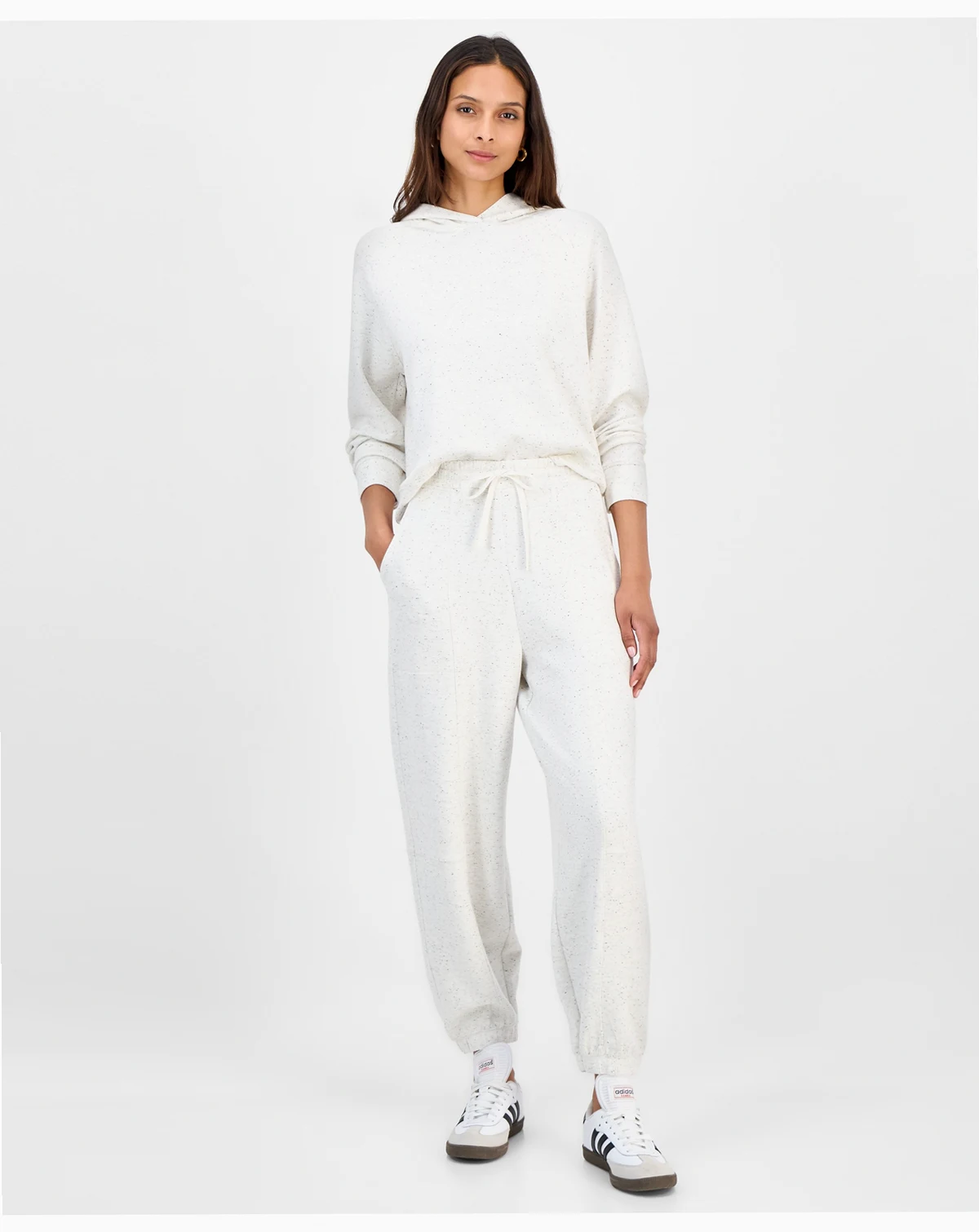 Women's Cozy Speckled Knit Jogger Pants, Macy's Exclusive