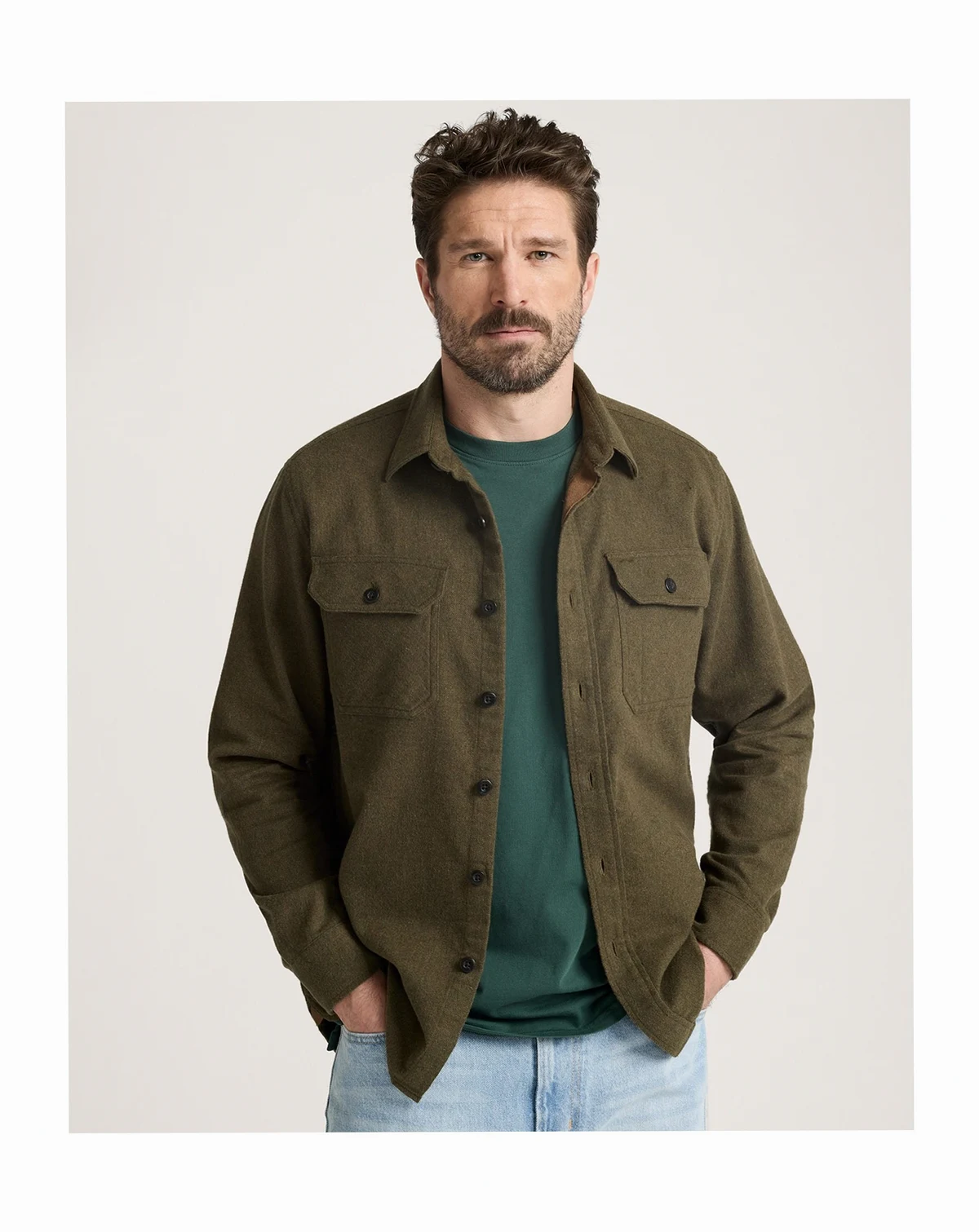Men's Burnside Spread Collar Flannel Shirt