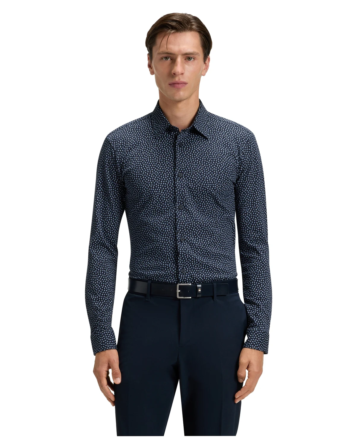 Men's Slim-Fit Cotton Blend Shirt
