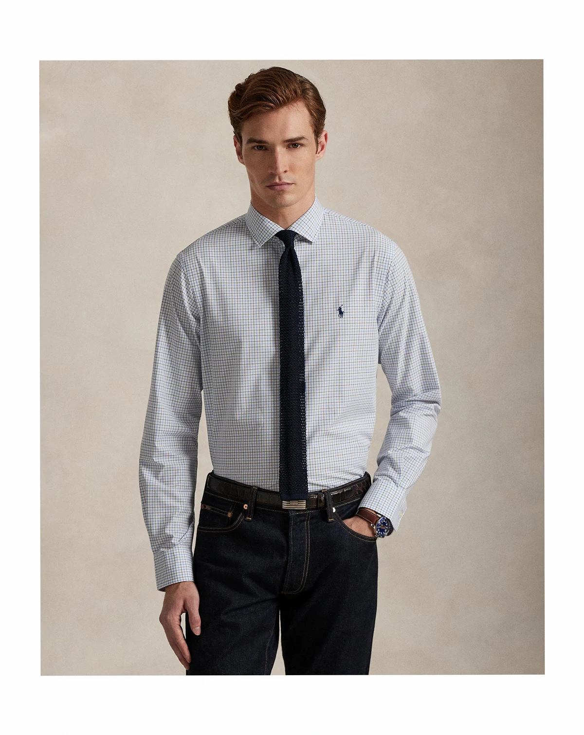 Men's Slim-Fit Stretch Shirt