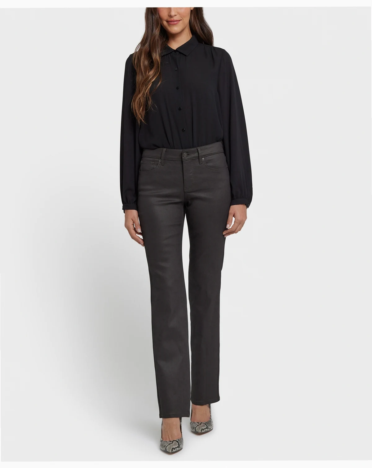 Women's Coated Marilyn Straight Jeans