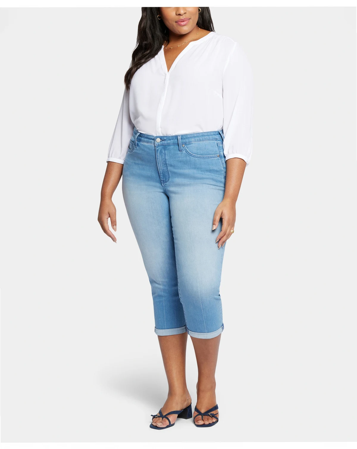 Plus Size Chloe Skinny Capri Jeans