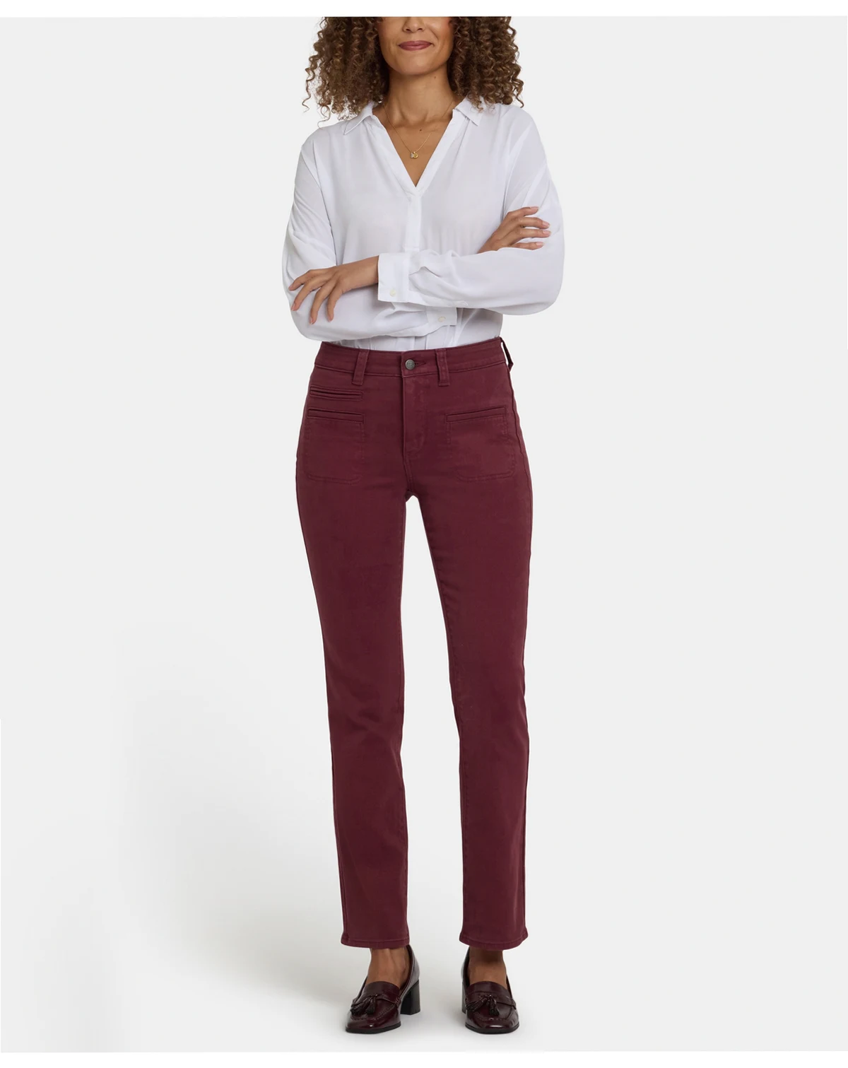 Petite Marilyn Straight Utility Jeans