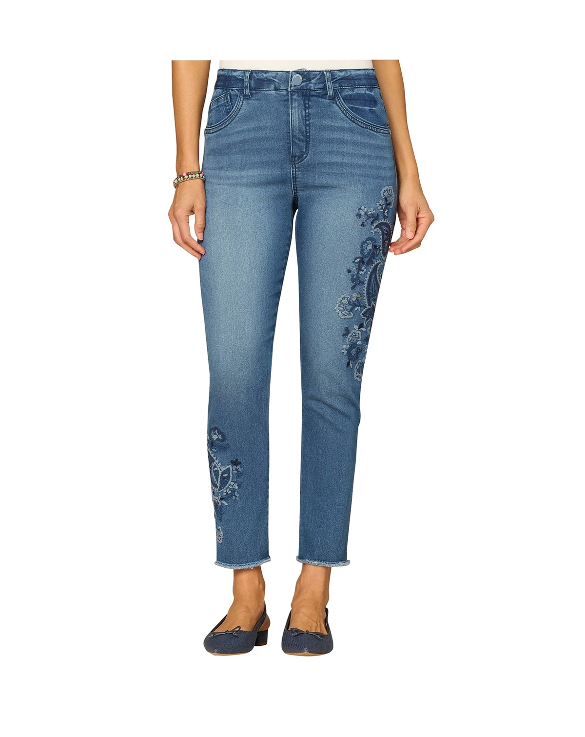 Petite High-Rise Seamless Ankle Skimmer Jeans