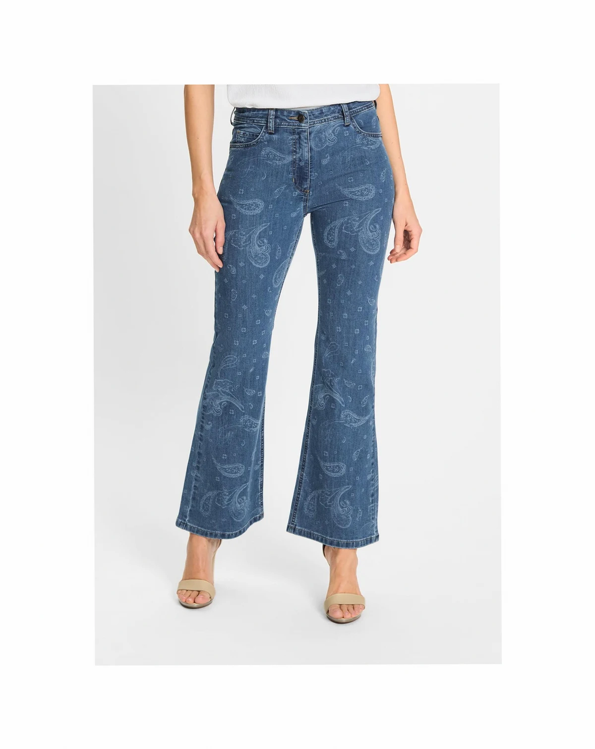 Women's Mona Fit Paisley Motif Jean