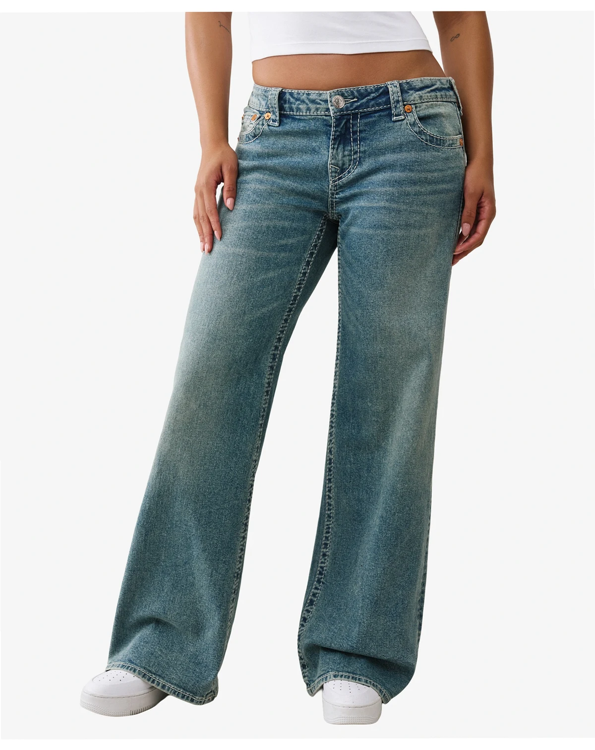 Women's Bobbi Baggy Low Rise Big T Jeans