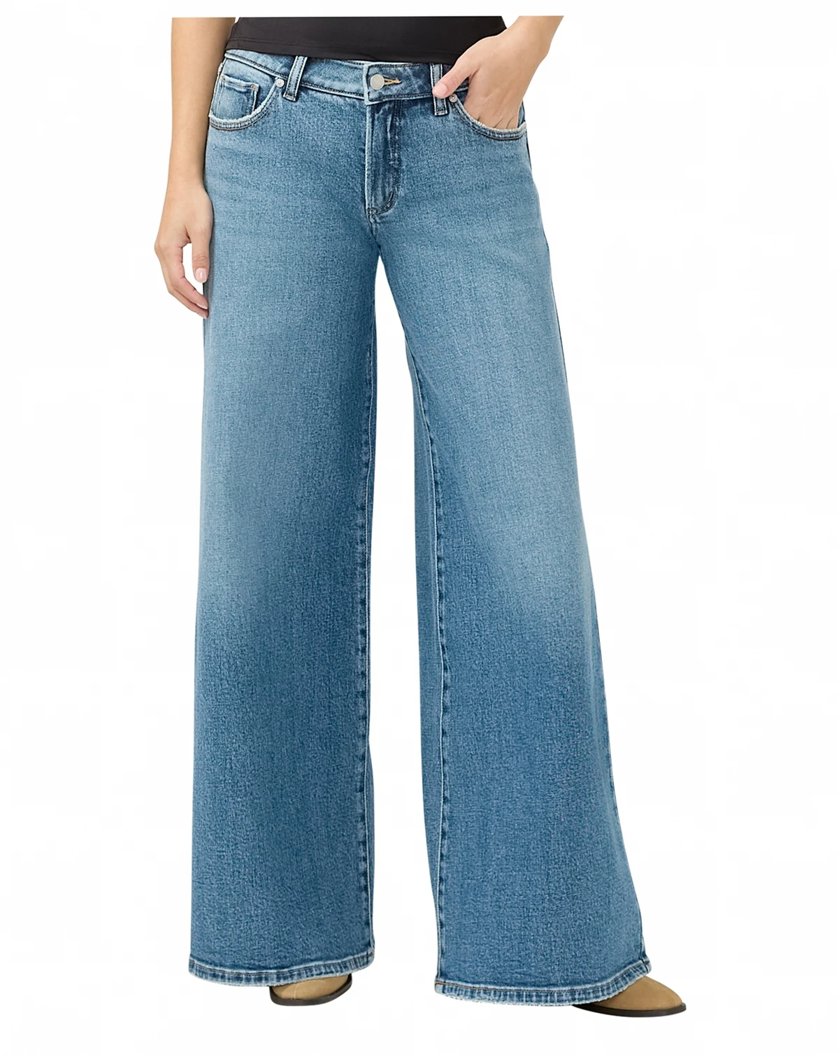 Women's Low Rise Ultra-Wide Leg Skater Jeans
