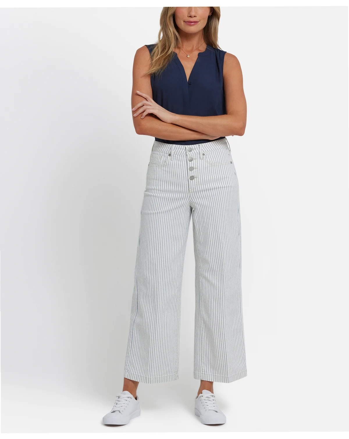 Women's High Rise Teresa Wide Leg Ankle Jeans