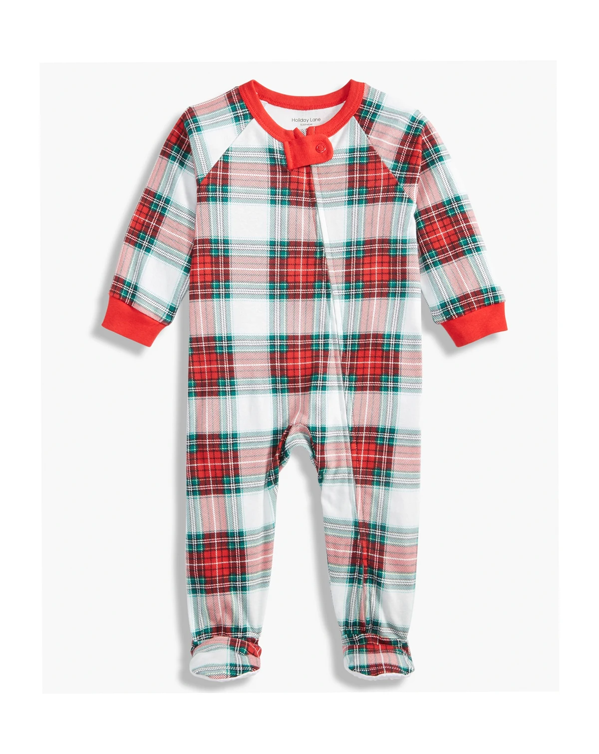 Baby Merry Plaid Cotton Coverall, Macy's Exclusive