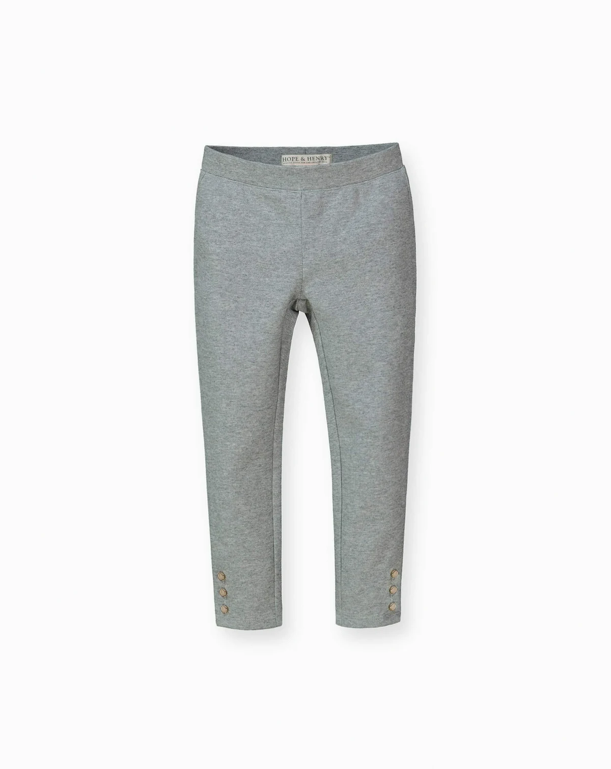 Toddler Girls Button Cuff Ponte Pant