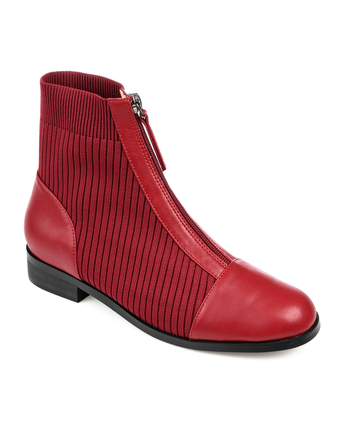 Women's Bexlie Front Zip Knit Ankle Booties