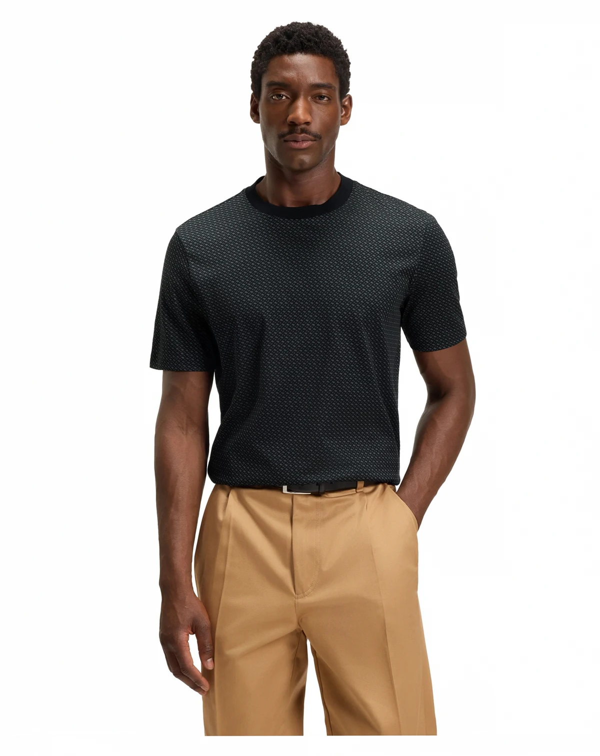 Men's Mercerized-Cotton Monogram T-Shirt