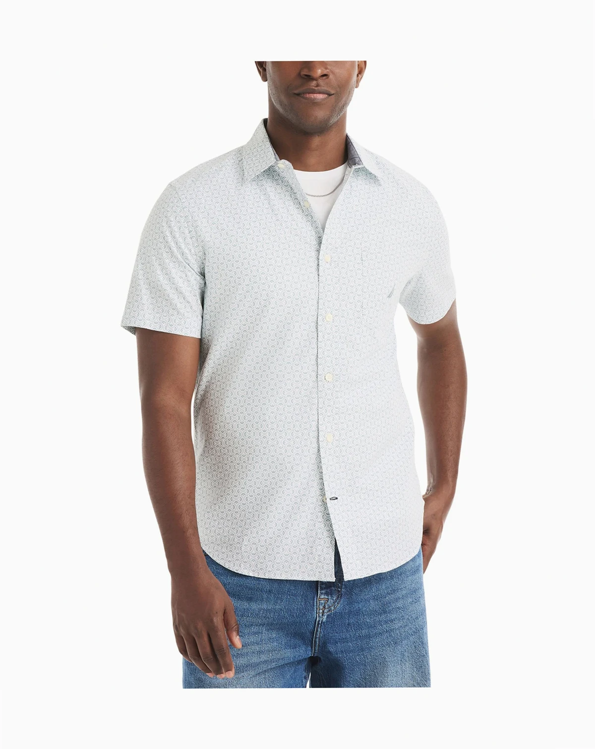 Men's Printed Collared Shirt