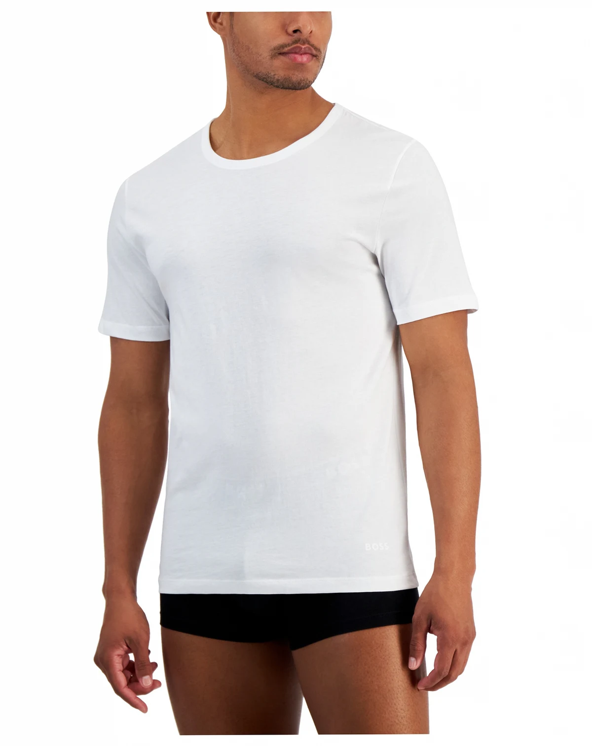 BOSS by Hugo Boss Men's 5-Pack Authentic Solid Cotton Undershirts