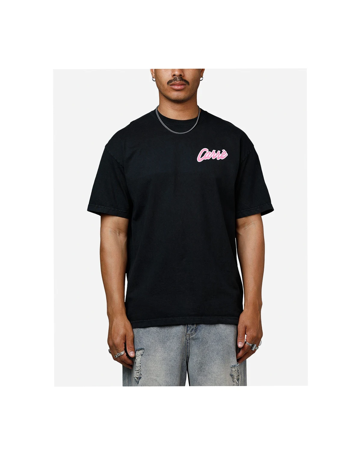 Men's Pepe Heavyweight T-Shirt, Black - XXXLarge