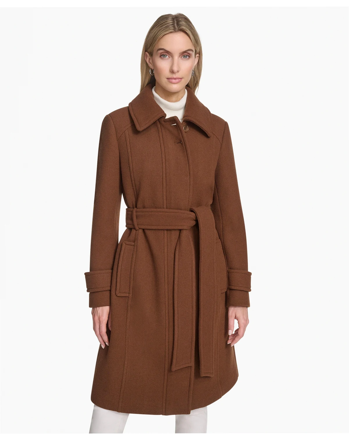 Women's Lawley Wool Blend Belted Trench Coat