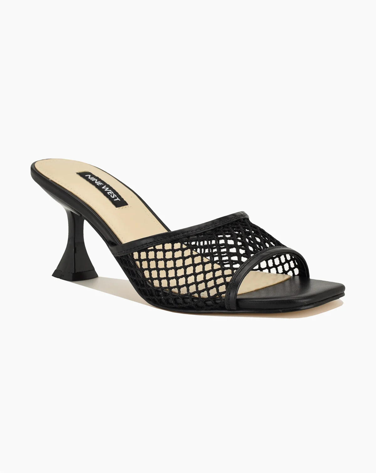 Women's Cabana Mesh Kitten Heel Dress Sandals