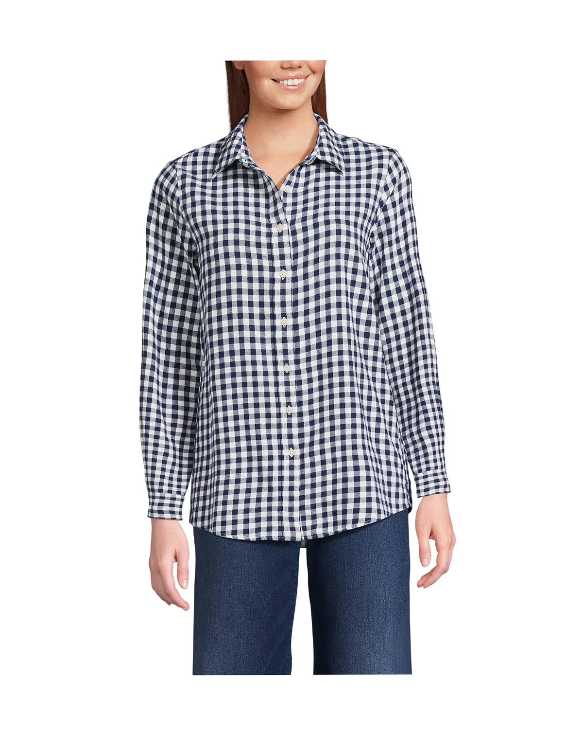 Women's Flannel Boyfriend Long Sleeve Shirt