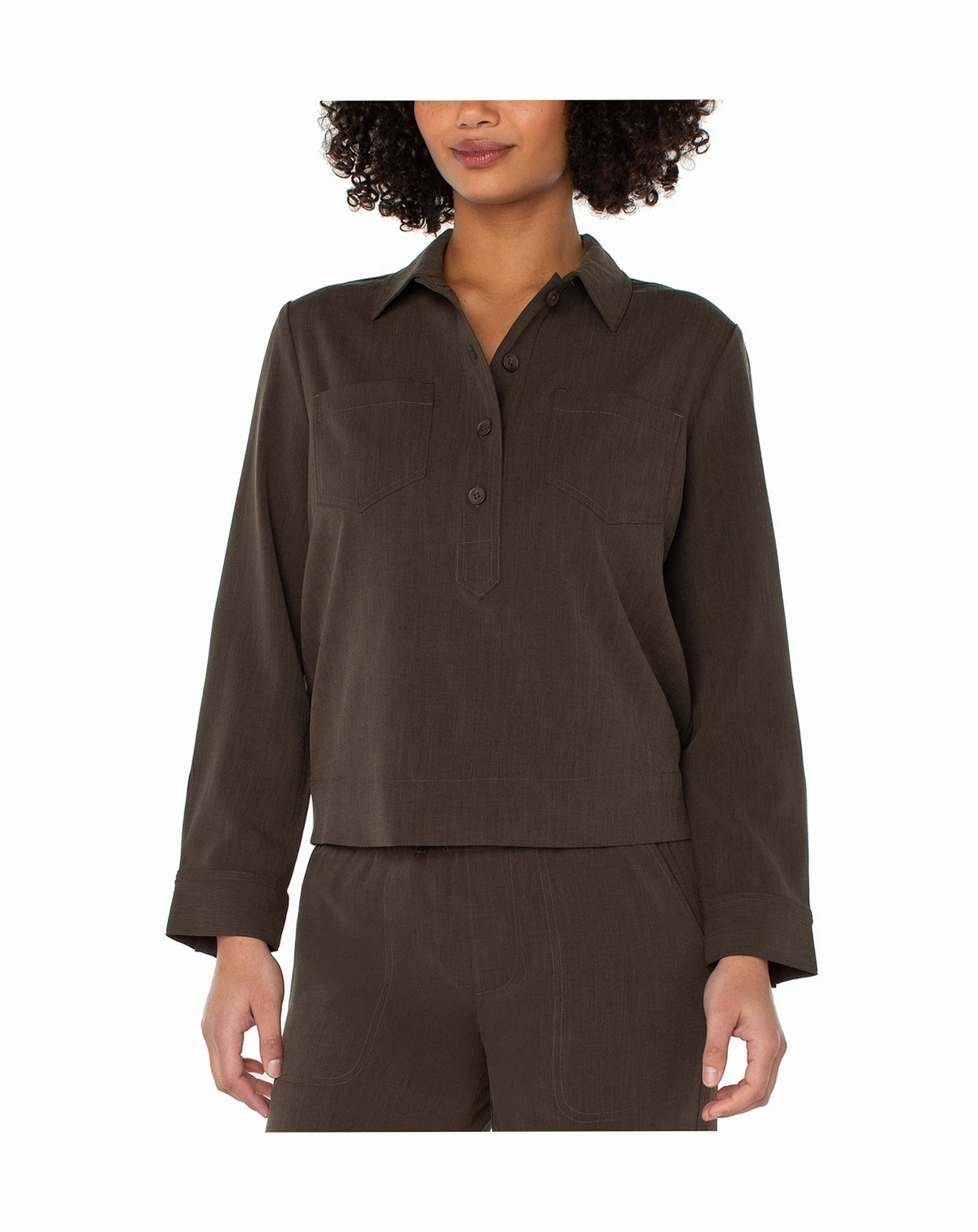 Women's Popover Woven Shirt