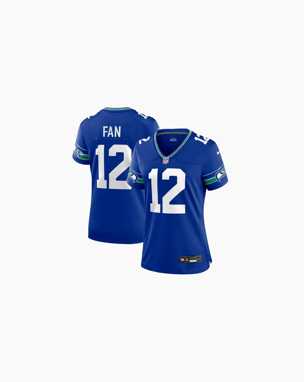 Women's 12th Fan Seattle Seahawks Throwback Player Game Jersey