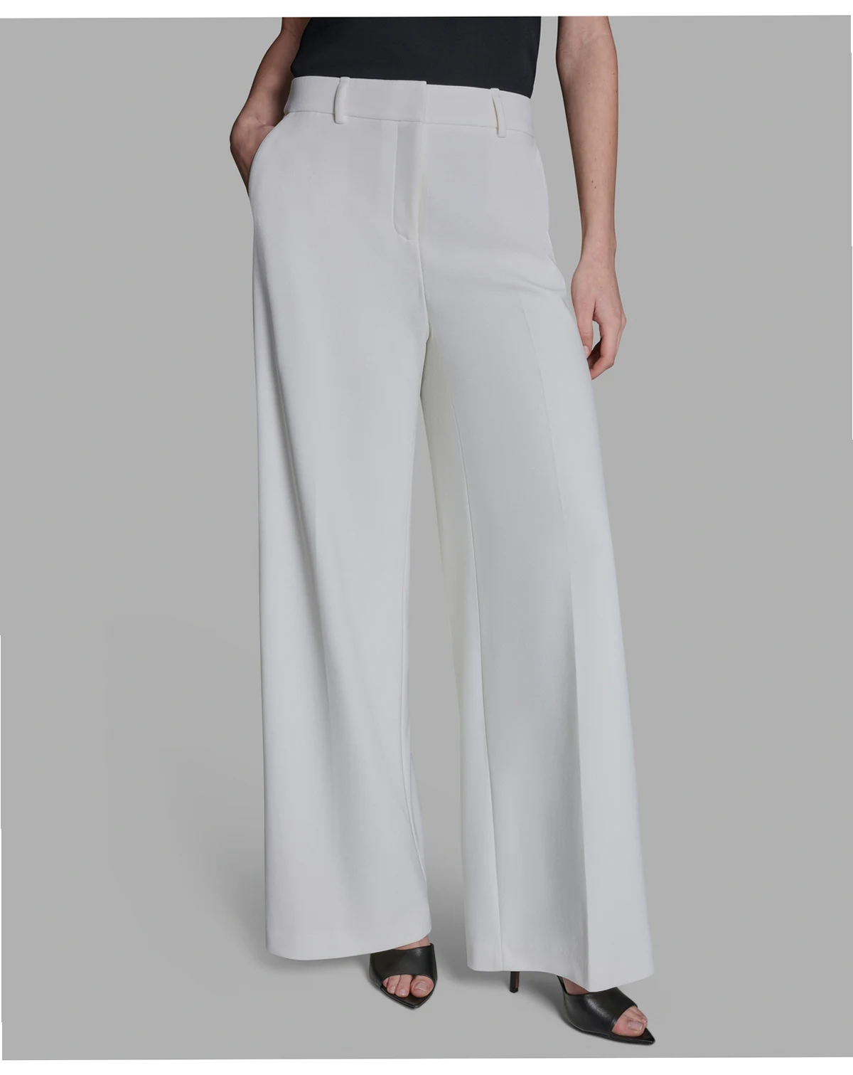 Women's Mid-Rise Wide-Leg Pants